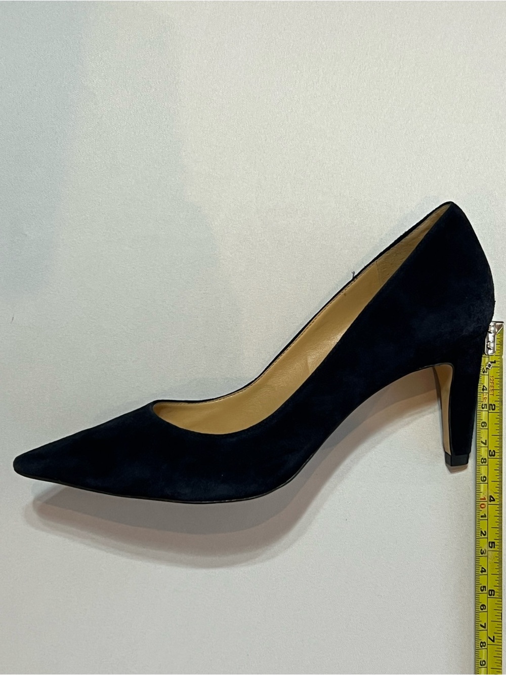 Talbots Navy Suede Pointed Pump - Picture 7 of 7